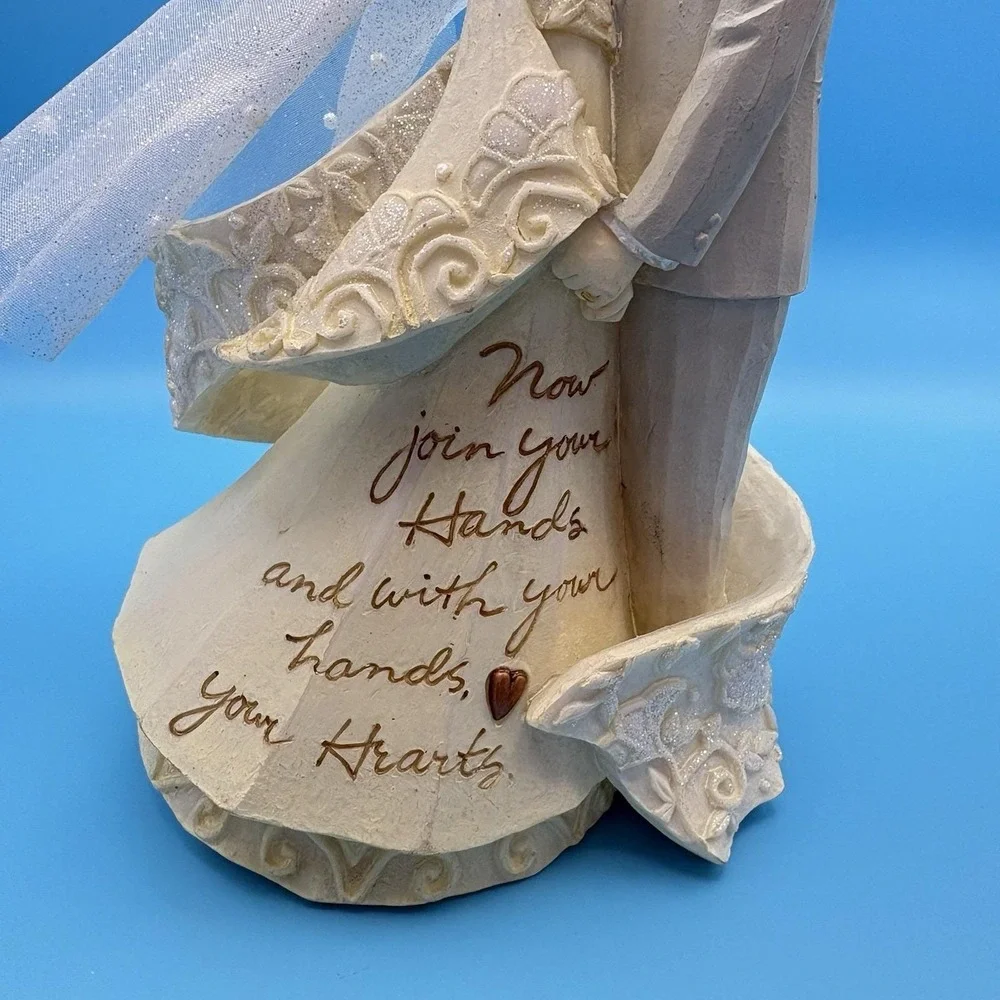 Vintage 2006 Foundations Enesco Wedding Couple Karen Hahn Design‎ Cake Topper 8